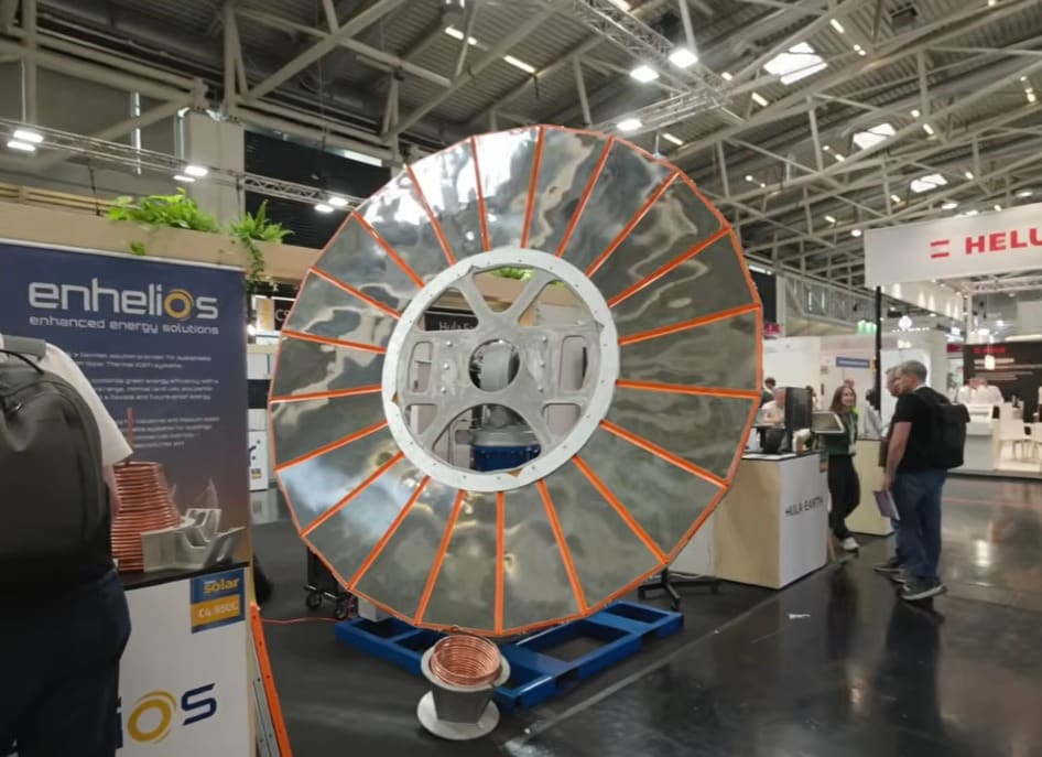 Solarthermischer Konzentrator auf der Intersolar Europe
